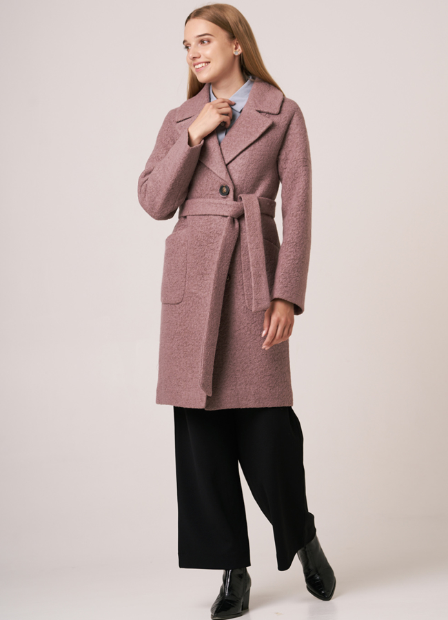 Пальто с английским воротником модель № 5572 универмаг малина
