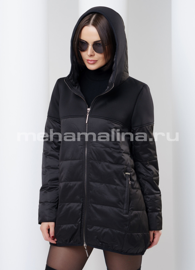 Плащ модель № PK-14 меха малина