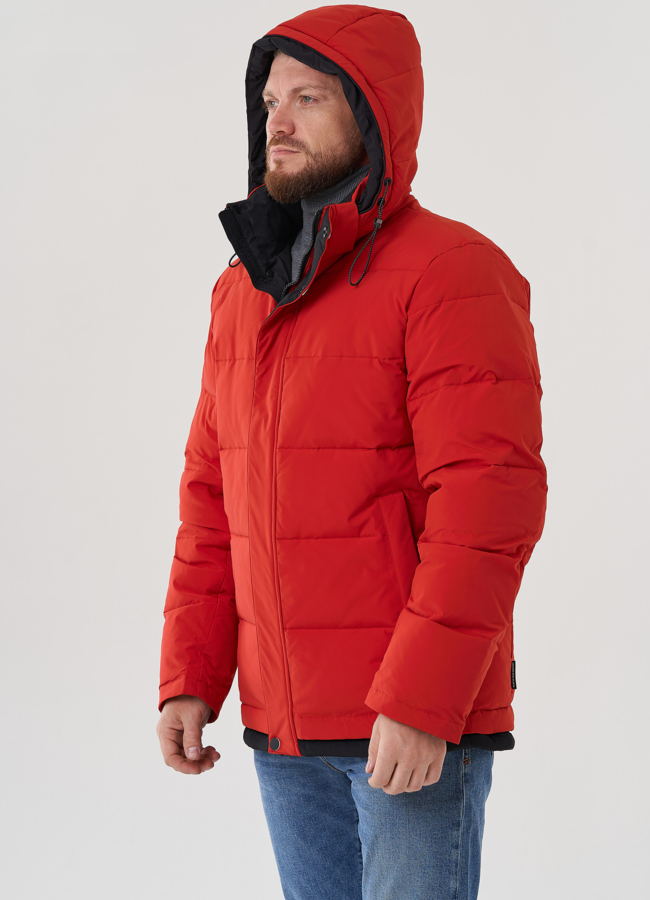 Мужской пуховик с капюшоном  модель № 81489 в рассрочку