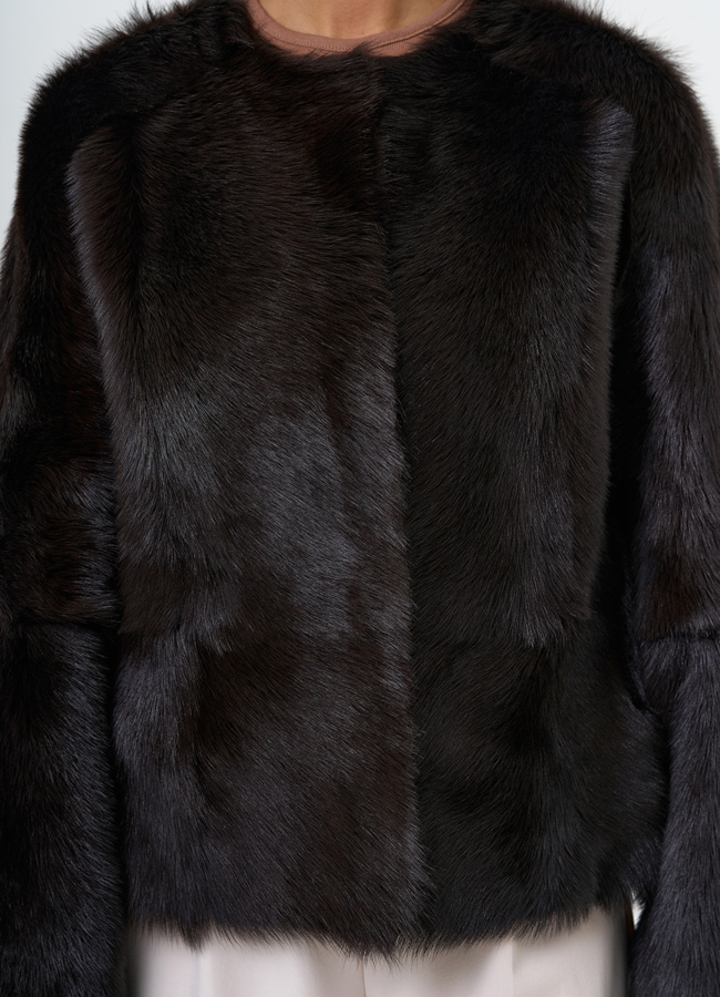 Женская натуральная дубленка в коричневом цвете модель № 31629 универмаг малина Женская натуральная дубленка в коричневом цвете модель № 31629 универмаг малина