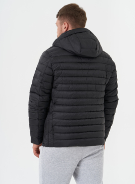 Стеганая куртка с капюшоном