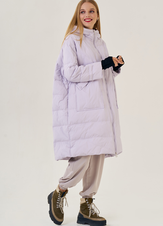 Длинный женский пуховик оверсайз Malina Siberian модель № 23233 в рассрочку