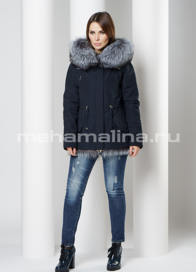 Укороченная парка модель № 18852 в рассрочку