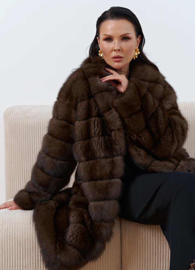 Шуба из соболя  модель № 24591 в кредит