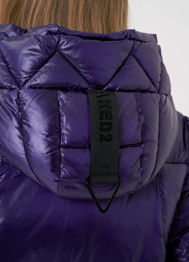 Пуховик на молнии с капюшоном модель № 832 универмаг малина