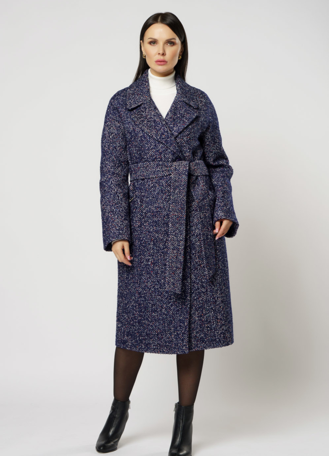 Пальто с мехом модель № 17758 универмаг малина