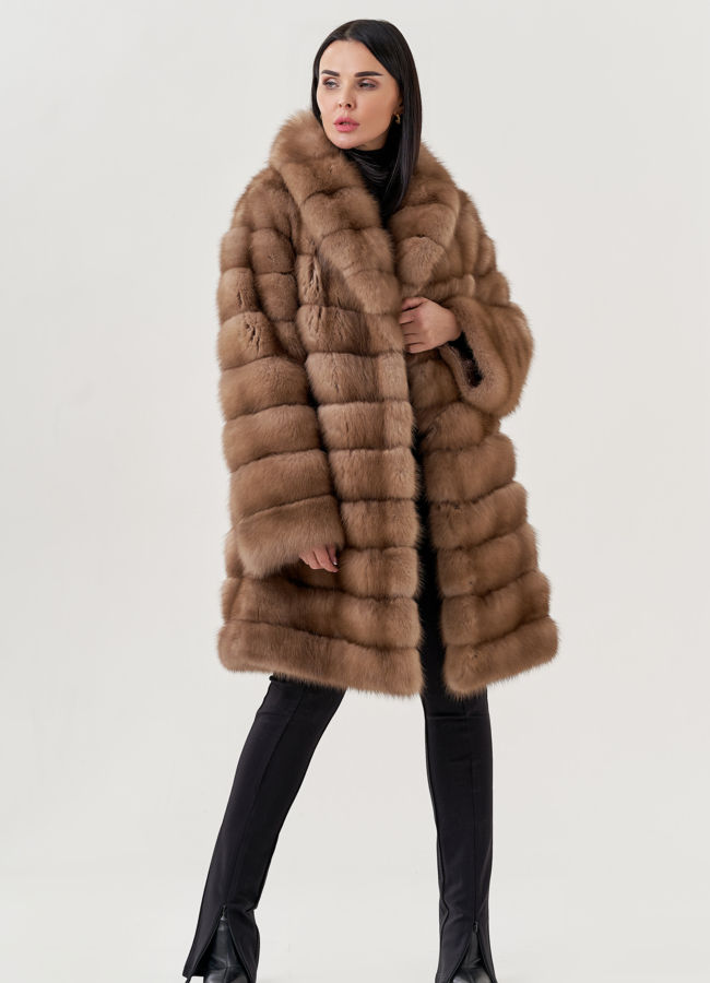 фото Шуба из куницы  модель № 79563