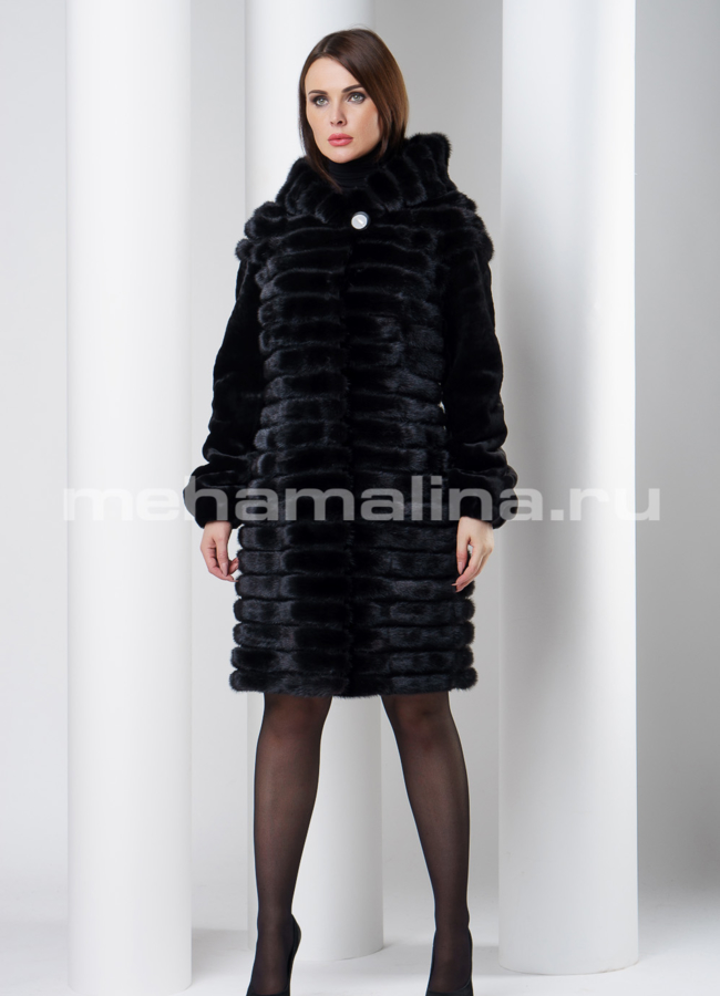Шуба из норки модель № S-551 в рассрочку