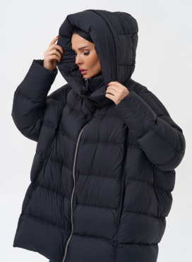 Женский пуховик с капюшоном 