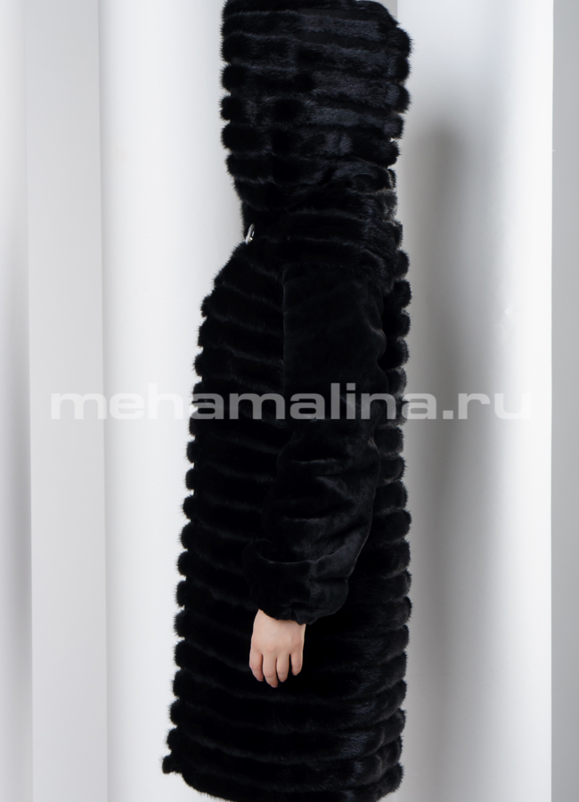 Шуба из норки модель № S-551 универмаг малина