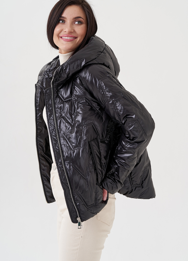 Куртка демисезонная с капюшоном модель № 3608 в кредит