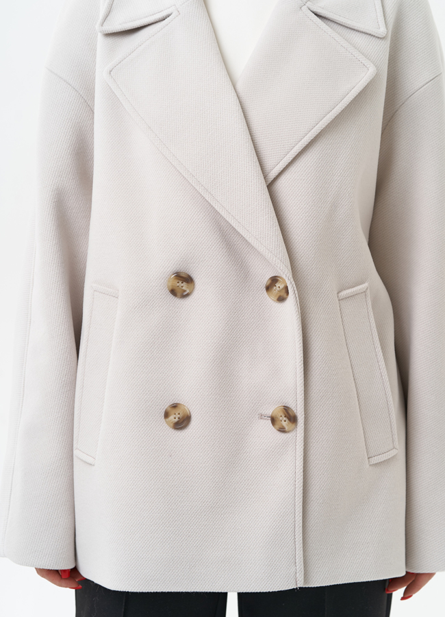 Укороченное двубортное пальто модель № 30088 универмаг малина Укороченное двубортное пальто модель № 30088 универмаг малина