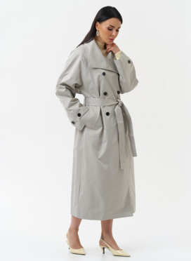 Длинный женский плащ 