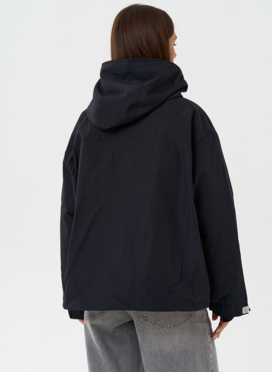 Двойная куртка с капюшоном