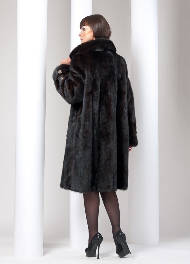 фото Шуба норка классика махагон модель № S-21 