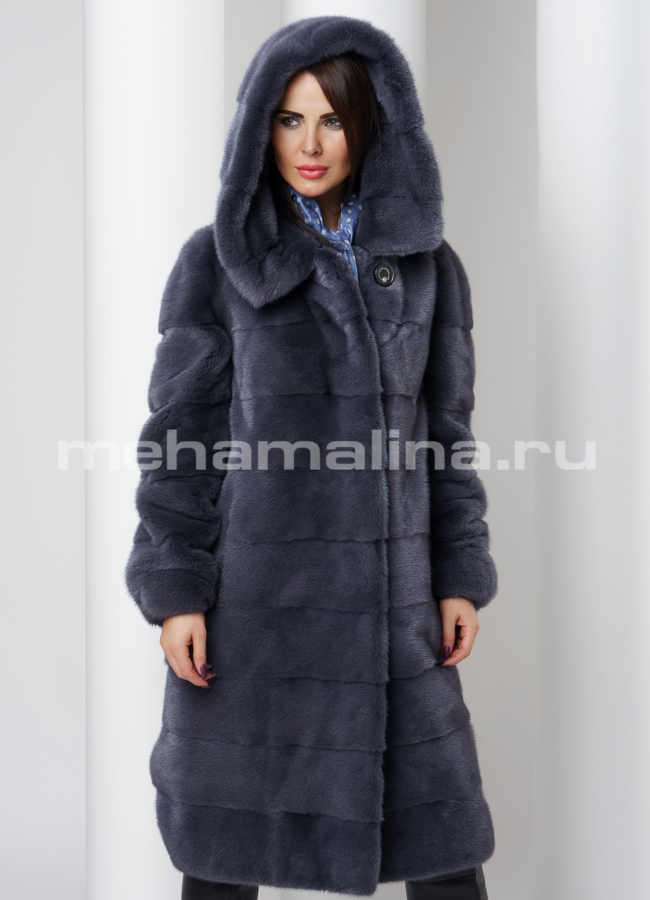 Шуба из скандинавской норки модель № S-508 универмаг малина
