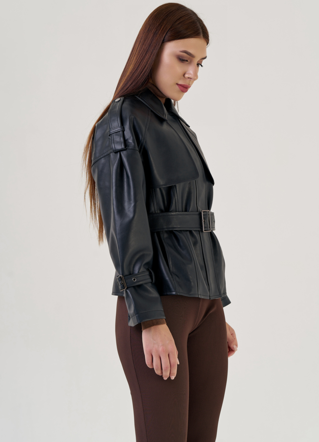 Женская куртка из эко кожи модель № 23256 в кредит