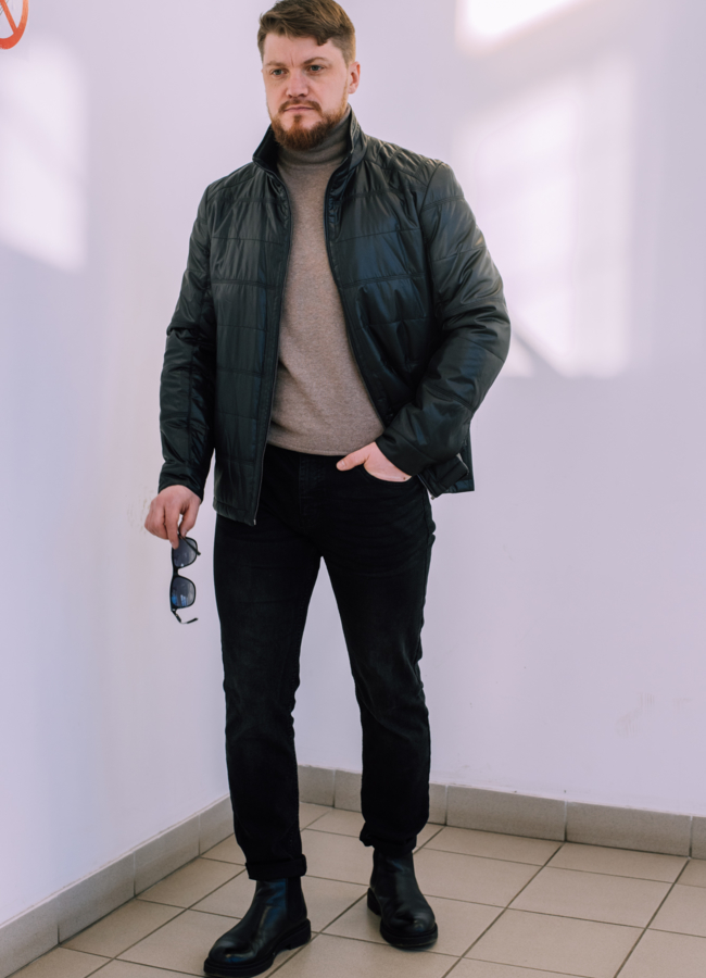 Куртка мужская с воротником стойка модель № 22417 в кредит