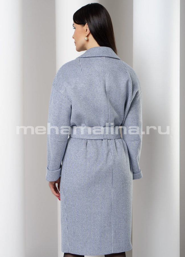 Пальто из велюра на пуговицах модель № 050 в кредит