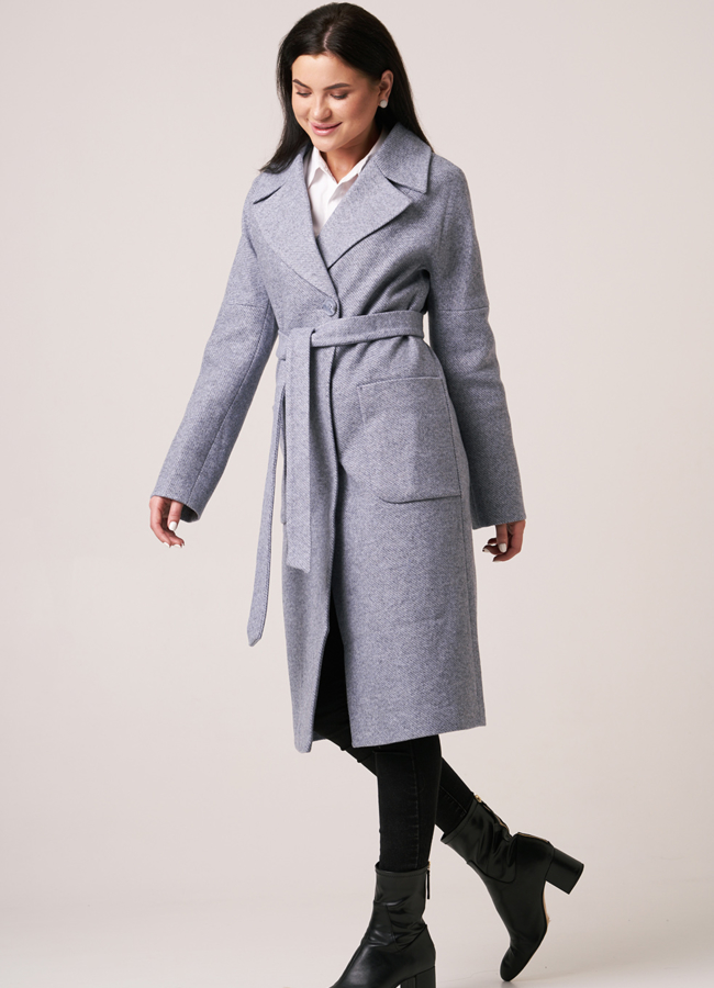 Женское демисезонное пальто модель № 5585 универмаг малина