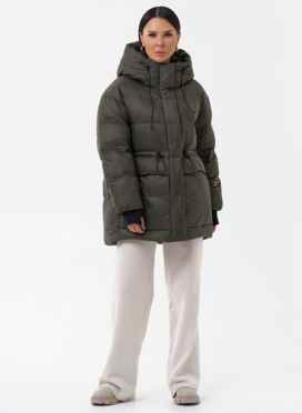 Женский пуховик с капюшоном