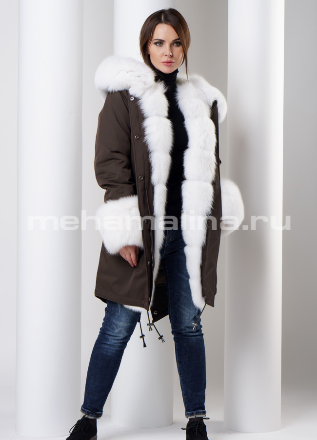 Парка с мехом Malina siberian wear модель № П-162 универмаг малина