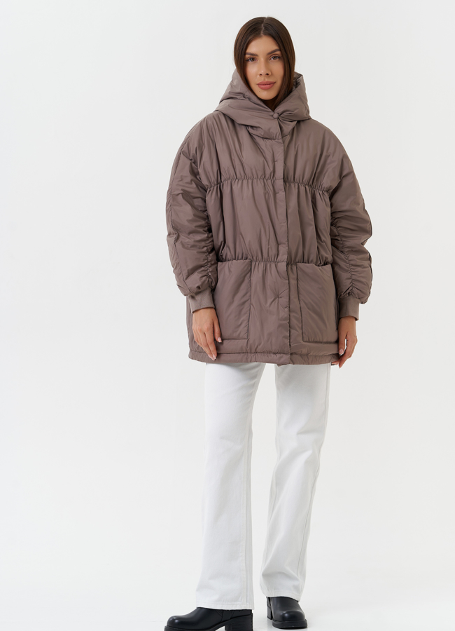 фото Женская куртка оверсайз модель № 27883