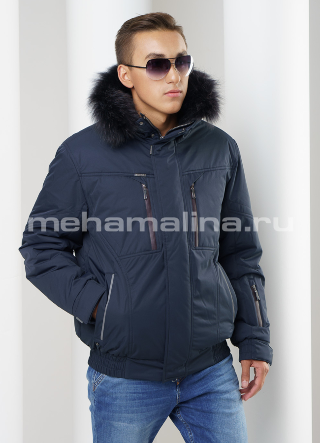 Пуховик на молнии модель № KM-12 универмаг малина