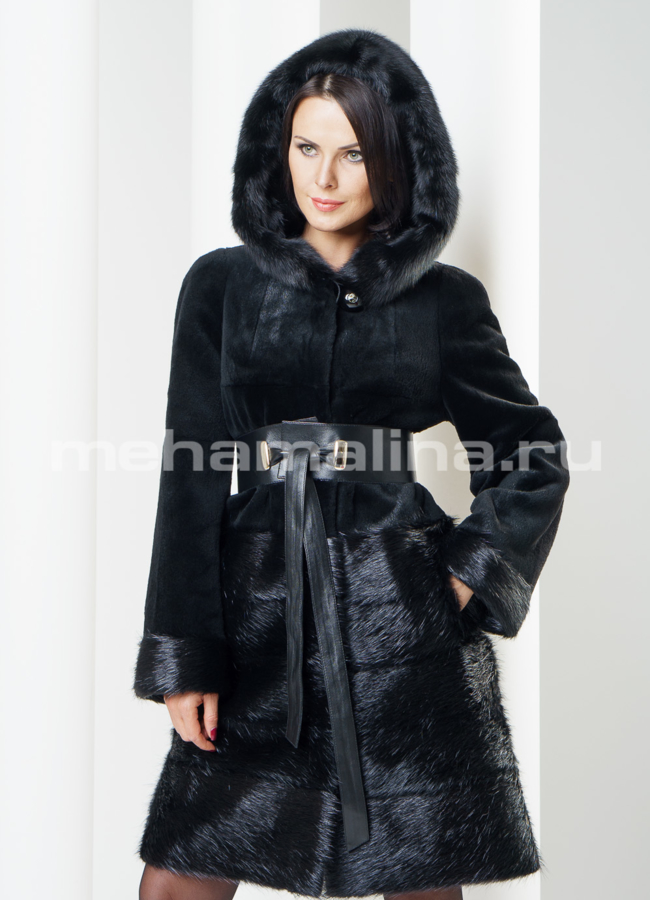 Шуба из нутрии 