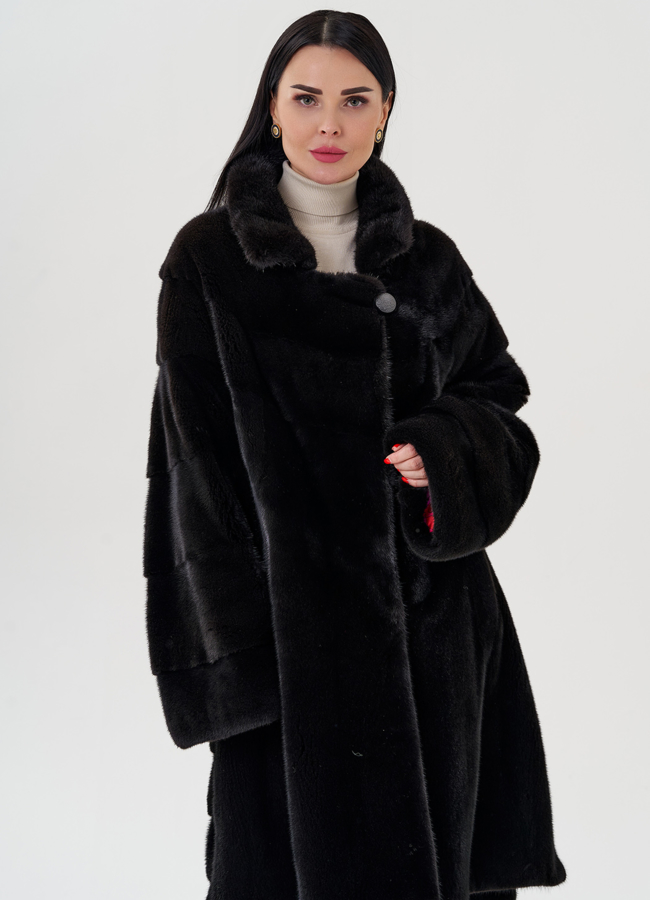 Шуба из греческой норки модель № S-646 универмаг малина