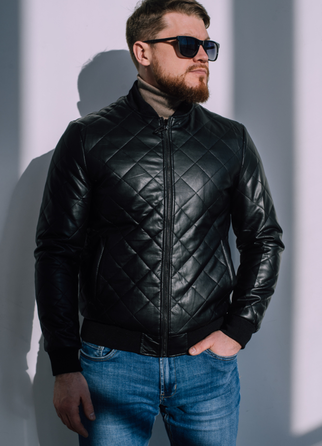 Куртка бомбер на молнии  модель № 22540 в рассрочку