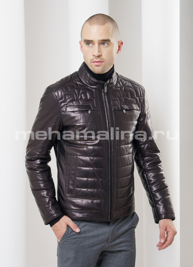фото Кожаная куртка модель № KP-111