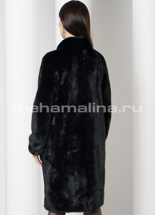 фото Шуба из норки, баллон с английским воротником  модель № 808