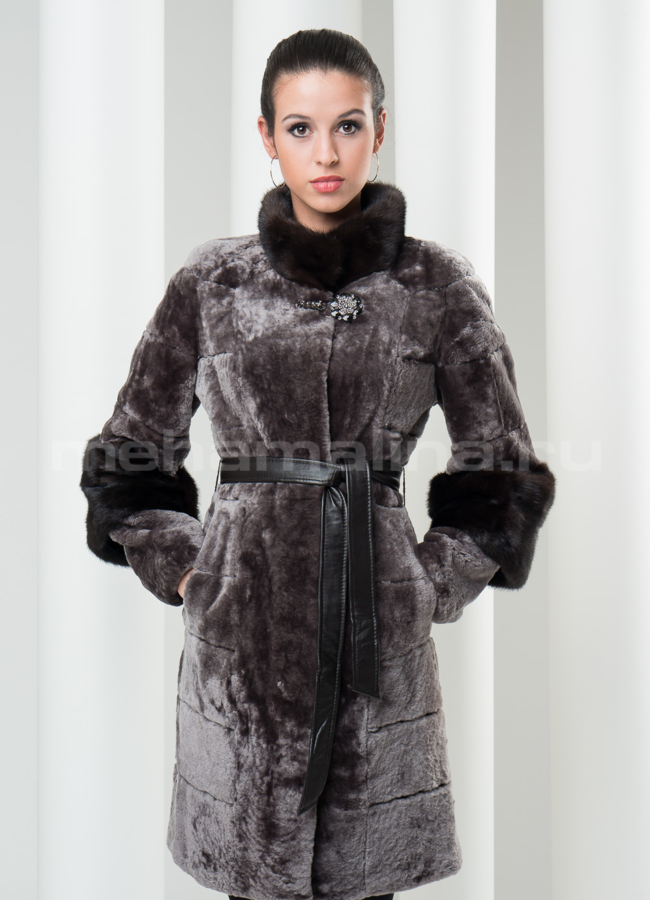 фото Шуба астраган с норкой модель № S-112