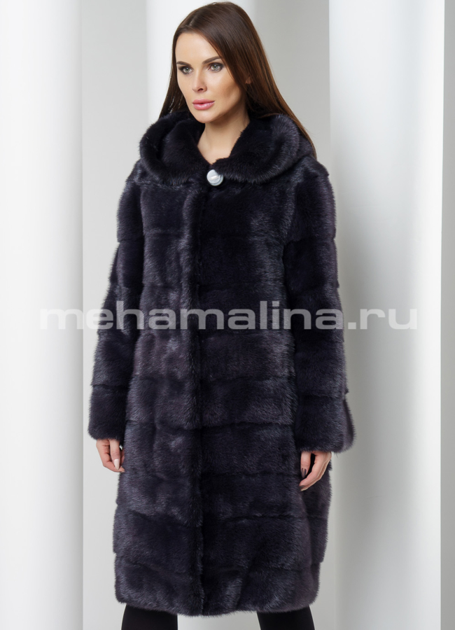 Шуба норка модель № S-564 универмаг малина