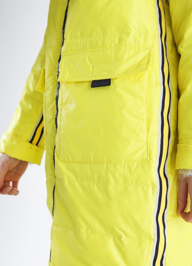 Плащ женский желтого цвета модель № 7723 универмаг малина