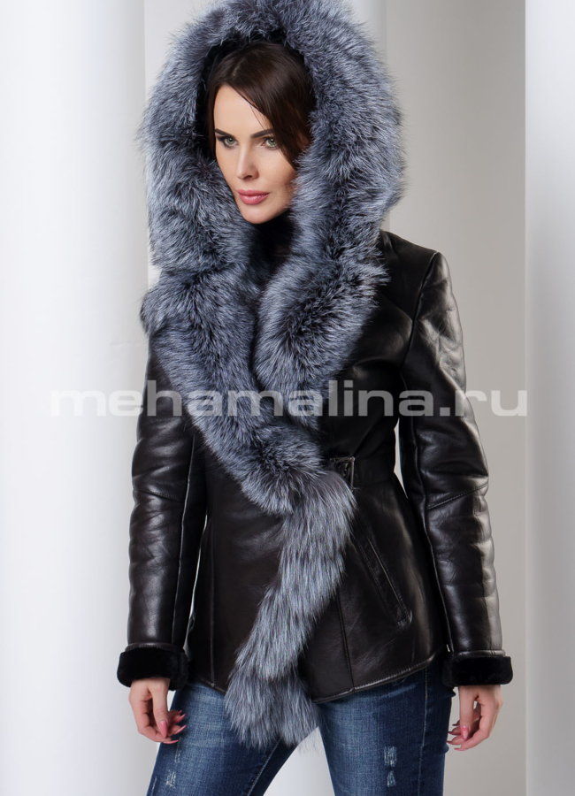 Укороченная дубленка модель № 132 универмаг малина