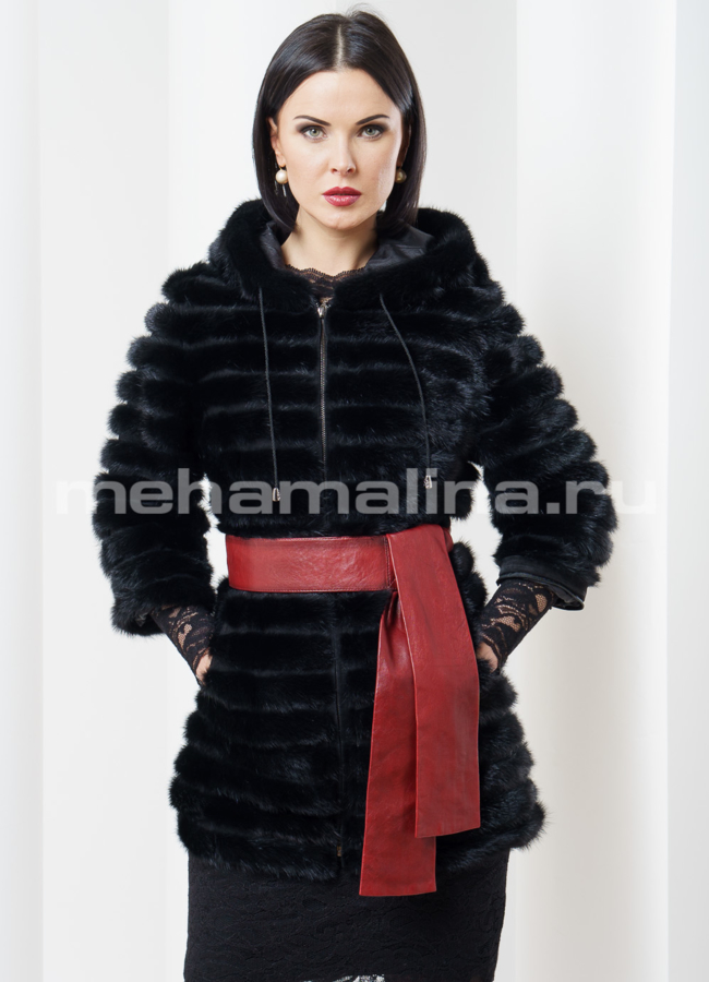 фото Облегченная шуба из норки модель № S-353