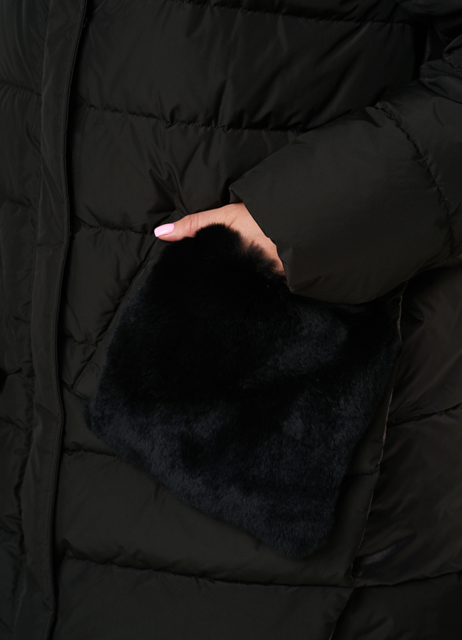 Зимний пуховик DiegoM с капюшоном  модель № Diego-M 704 универмаг малина