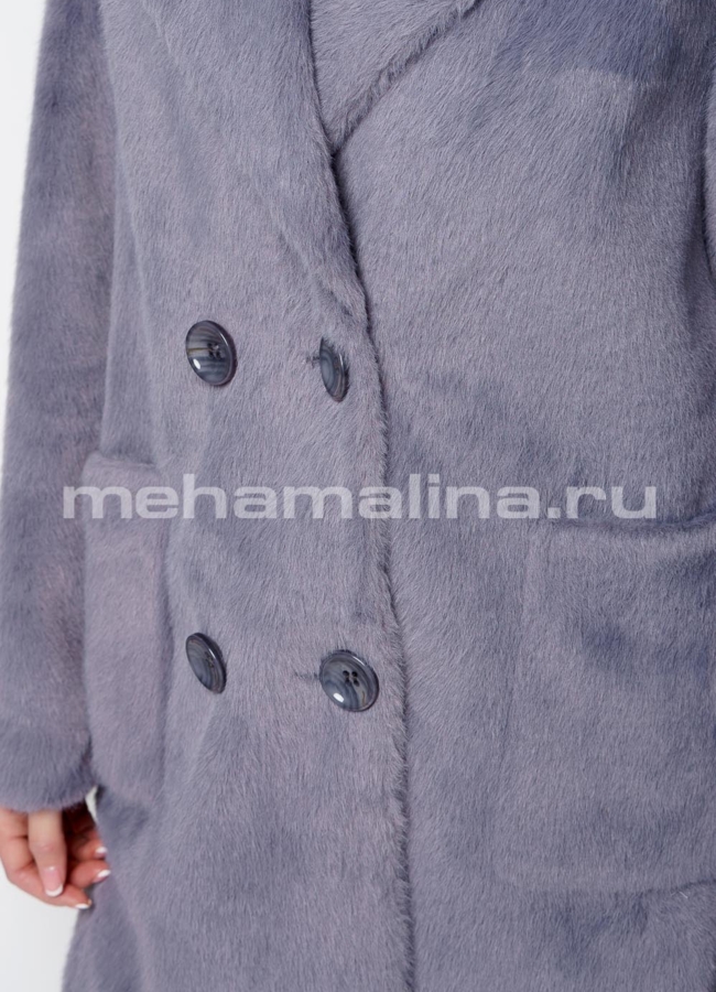 Женское пальто из ворсовой ткани модель № 033 в кредит