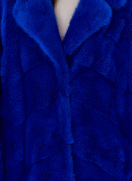 Норковая шуба с английским воротником 