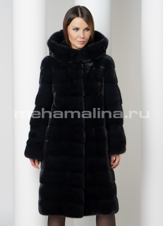 Шуба из скандинавской норки модель № S-572 универмаг малина
