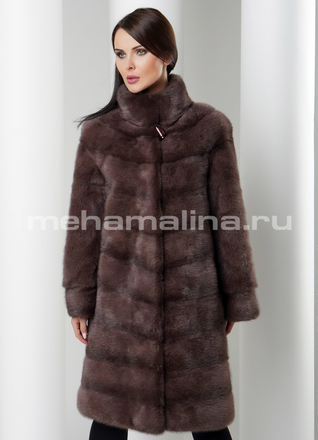 Шуба норка модель № S-537 универмаг малина
