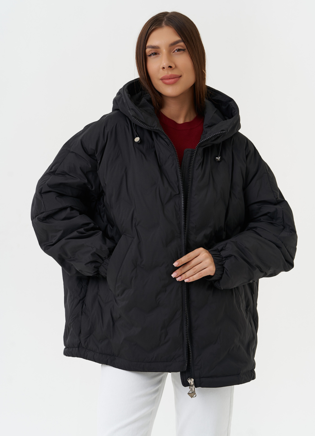 Женская куртка с капюшоном модель № 27871 универмаг малина