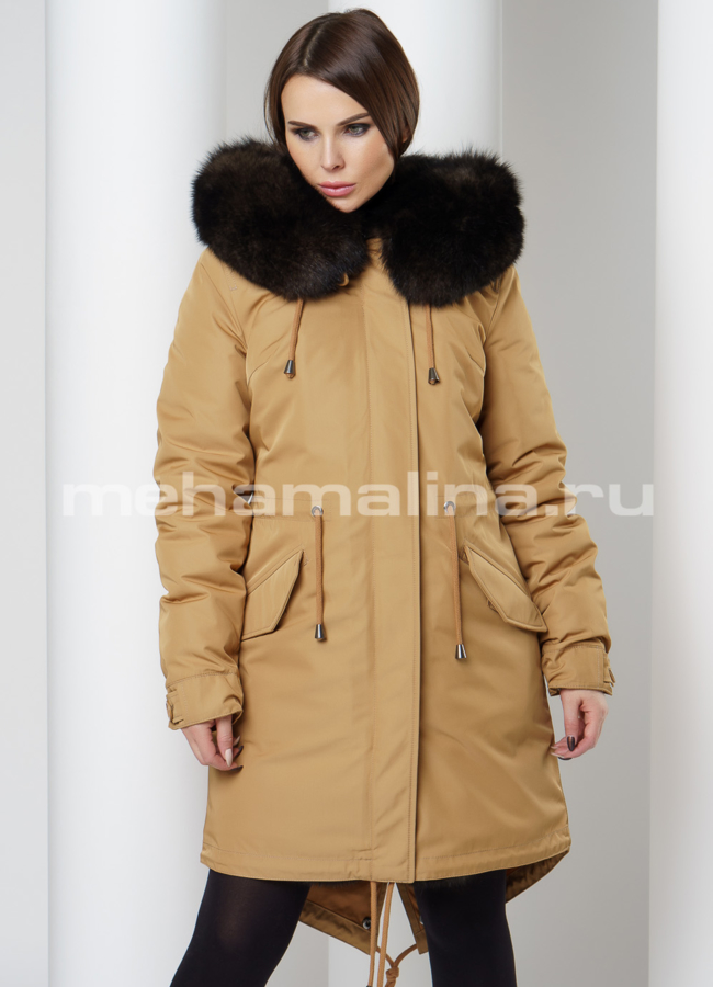 Парка с мехом модель № П-214 универмаг малина