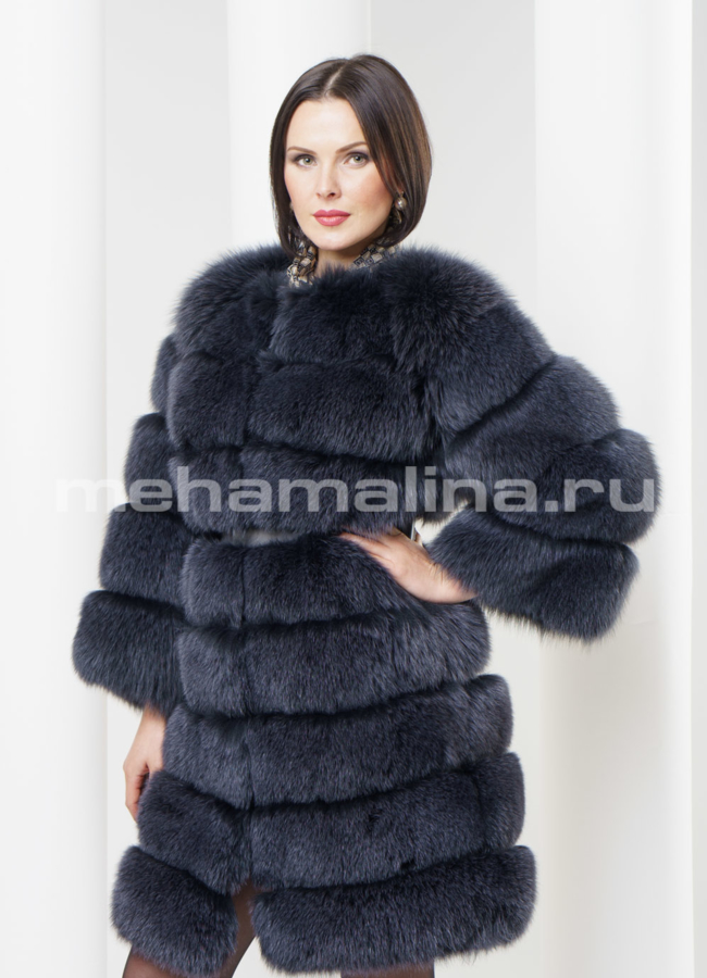 Шуба из песца модель № S-321 универмаг малина