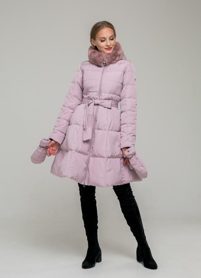 фото Пуховик ODRI с рукавицами  модель № П-249