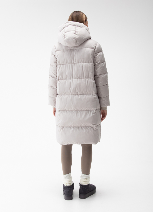 Женский пуховик с капюшоном  модель № 28408 в рассрочку Женский пуховик с капюшоном  модель № 28408 в рассрочку