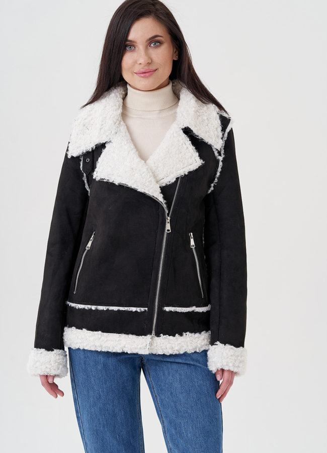 Женская эко дубленка 