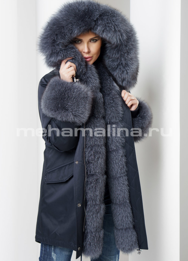 Женская парка модель № П-166 универмаг малина